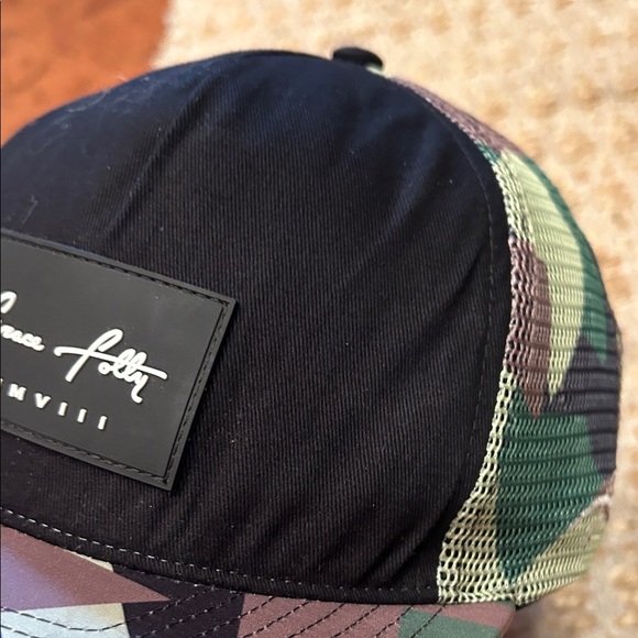 Grace Folly Camo Trucker Hat with Black Patch - Picture 9 of 9